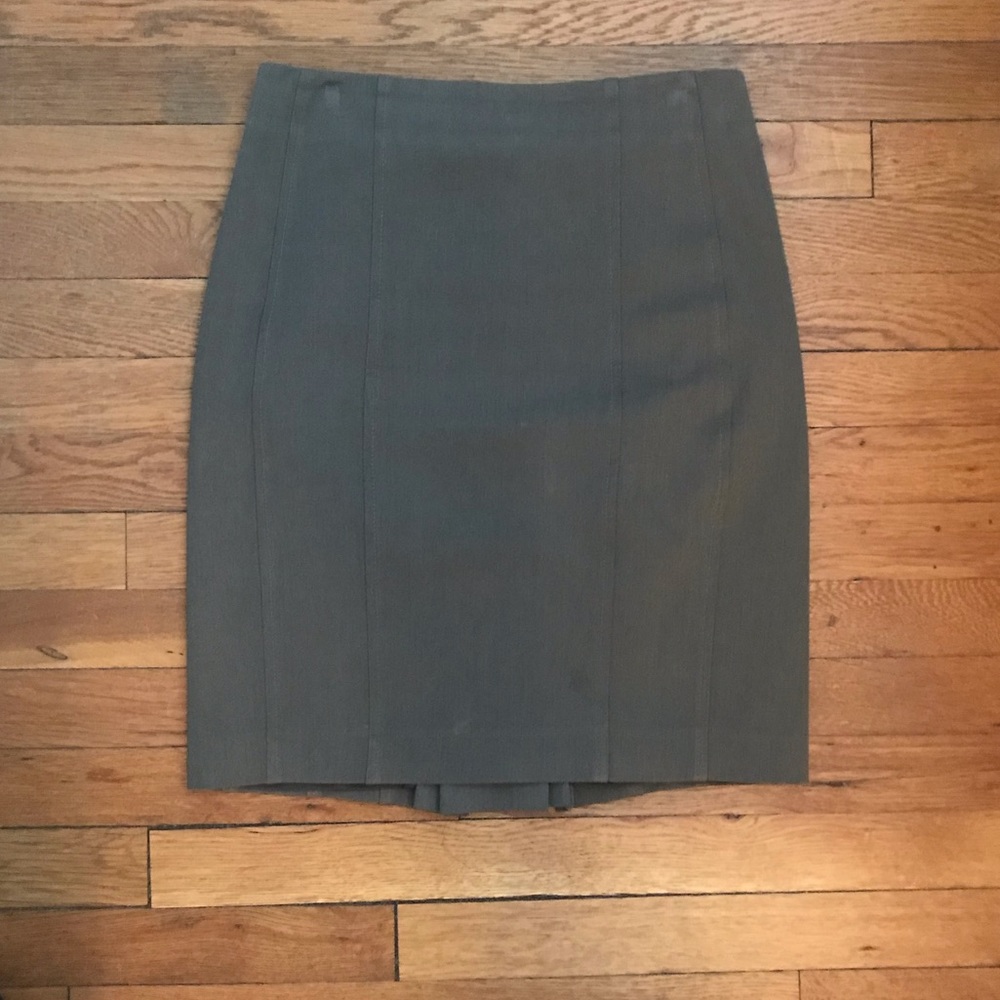 Express olive pencil skirt
